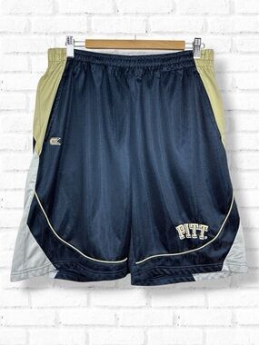 Colosseum Athletic 90s University Of Pittsburgh Mesh Pull On Basketball Shorts M
